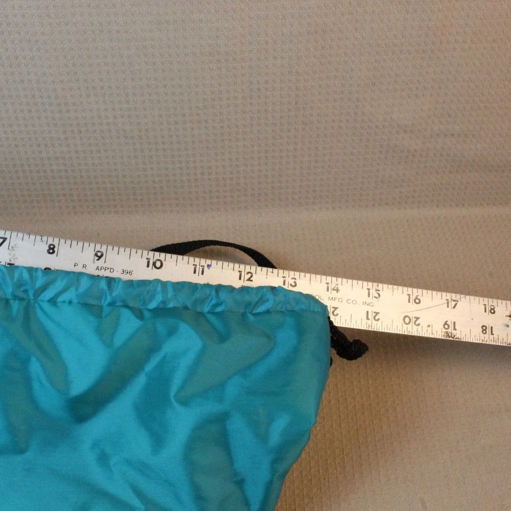 CorningWare Vintage Teal Black Insulated Lunch Bag Drawstring Gorpcore 9.5x7